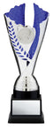 Fire and Ice Series Silver and Blue Insert Trophy