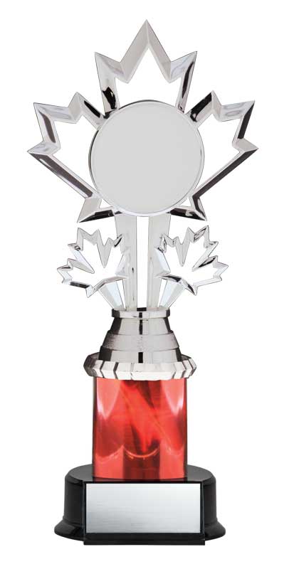 Patriot Series Silver Insert Holder Red Column Trophy