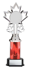 Patriot Series Silver Insert Holder Red Column Trophy