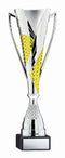 Trumpet Series Silver and Gold Plastic Cup