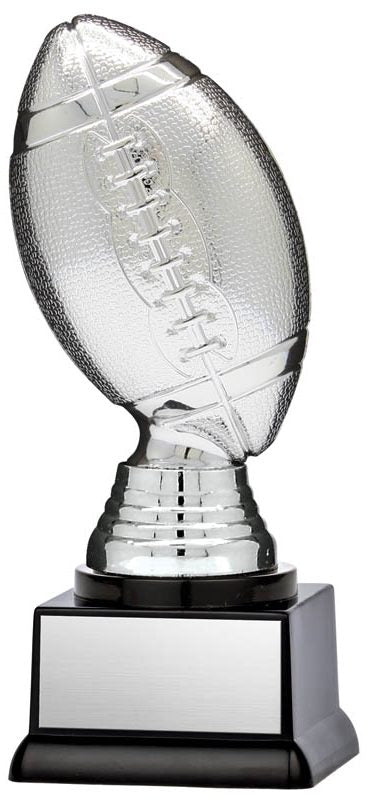 Nexus 3-D Silver Football Trophy