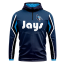 Quarter Zip Traverse Hooded Long Sleeve Flexweave Cage Jacket Jersey