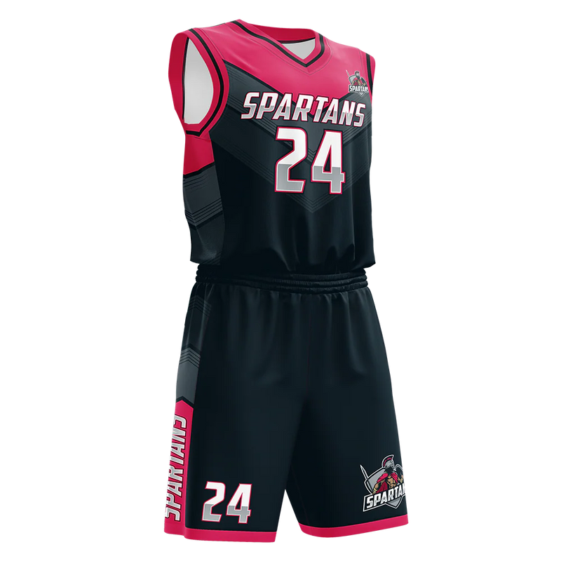 Vantage Vee Neck Basketball Jersey & Short Set