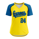 Blitz Short Sleeved V-Neck Raglan Softball Jersey