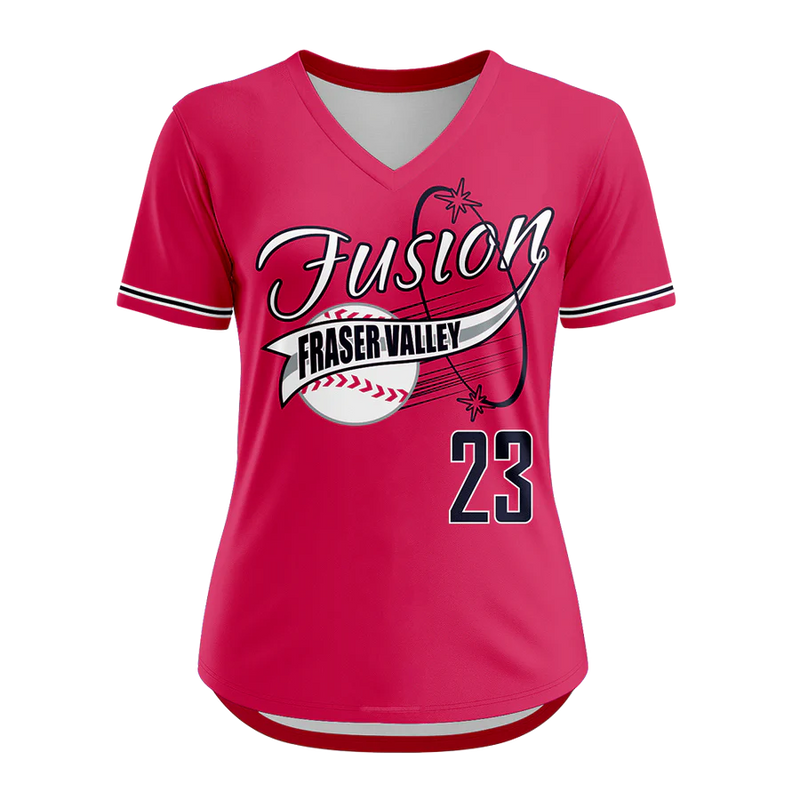 Ampd Vee Neck Short Sleeve Softball Jersey