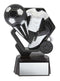 Thunder Soccer Black and Silver Trophy