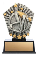 Resin Cosmos Mini Swimming Female Trophy