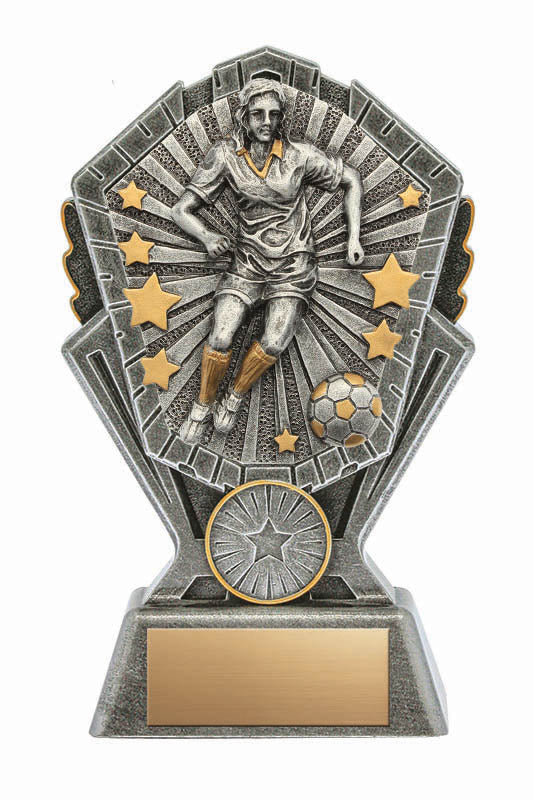 Resin Cosmos Female Soccer Trophy