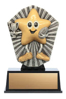 Resin Cosmos Series Little Star Mini Football Trophy