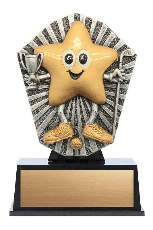 Resin Cosmos Series Little Star Mini Golf Trophy