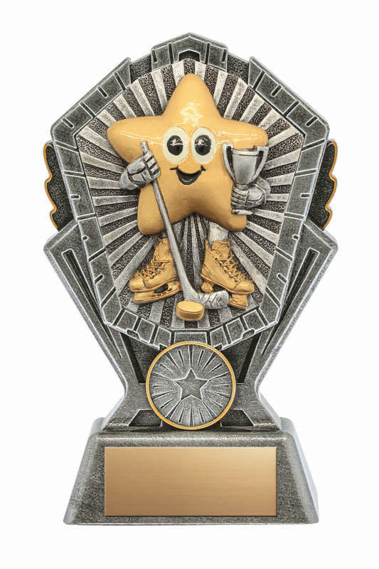 Resin Cosmos Series Little Star Hockey Trophy