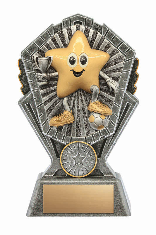 Resin Cosmos Series Little Star Soccer Trophy