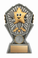 Resin Cosmos Series Little Star Tennis Trophy