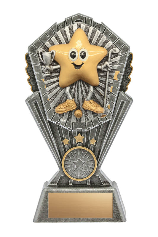 Resin Cosmos Series Little Star Golf Trophy