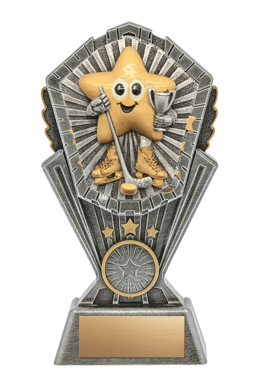 Resin Cosmos Series Little Star Hockey Trophy