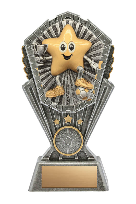 Resin Cosmos Series Little Star Soccer Trophy