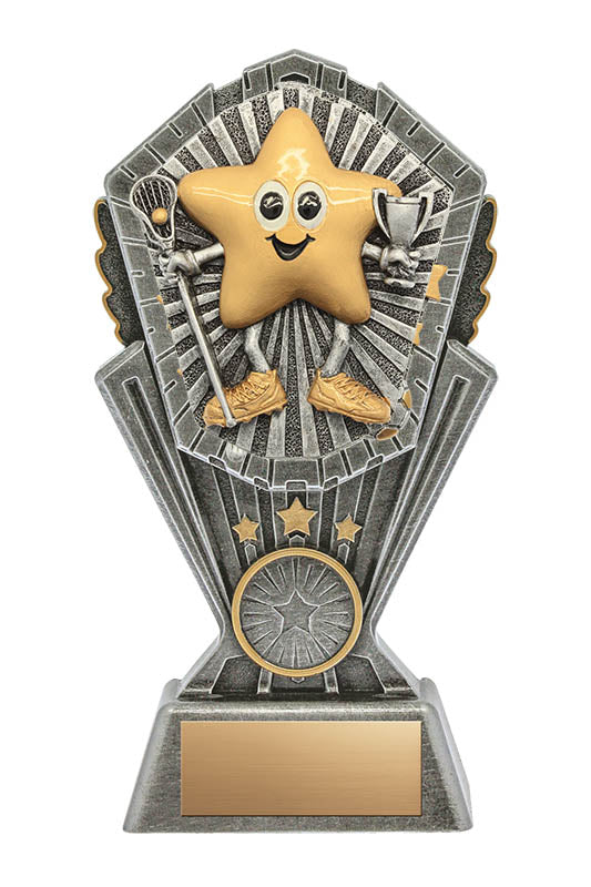 Resin Cosmos Series Little Star Lacrosse Trophy