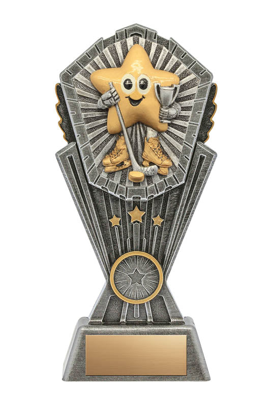 Resin Cosmos Series Little Star Hockey Trophy