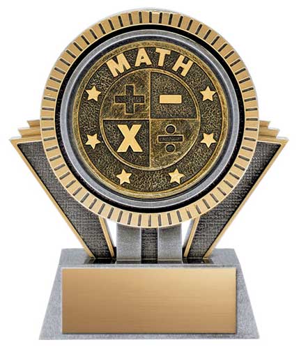 Extra Math Trophy Apex Series Math Trophy - Resin Design – shoptrophies.com