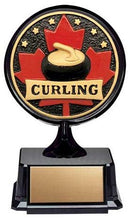 Resin Apex Mini Curling Patriot Trophy