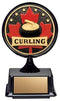 Resin Apex Mini Curling Patriot Trophy