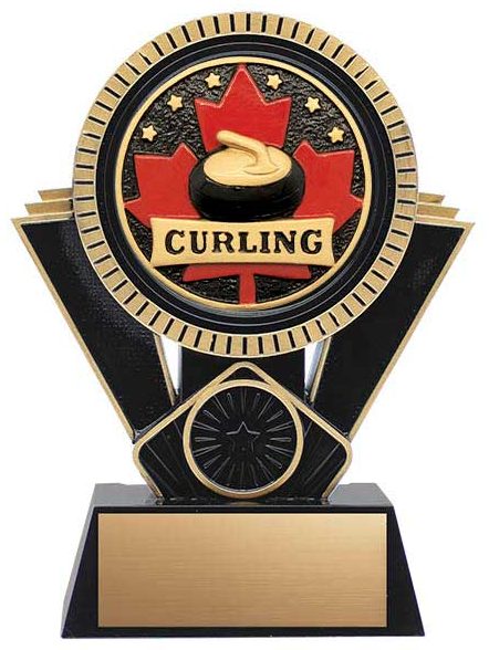 Patriot Series Curling Apex Series Black Trophy