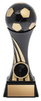 Heavyweight Black and Gold Soccer Tower Trophy