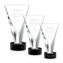 Mustico Optical Crystal Award Black Base