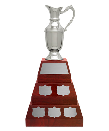 St Andrews 3 Tier Nickel Plated Annual Jug Trophy Cup