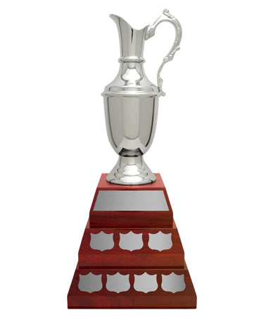 St Andrews 3 Tier Nickel Plated Annual Jug Trophy Cup