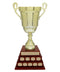 Ossington Annual Cup on 3 Tier Piano Finish Base