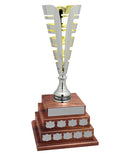 Metal Silver Amalfi 3 Tier Annual Cup
