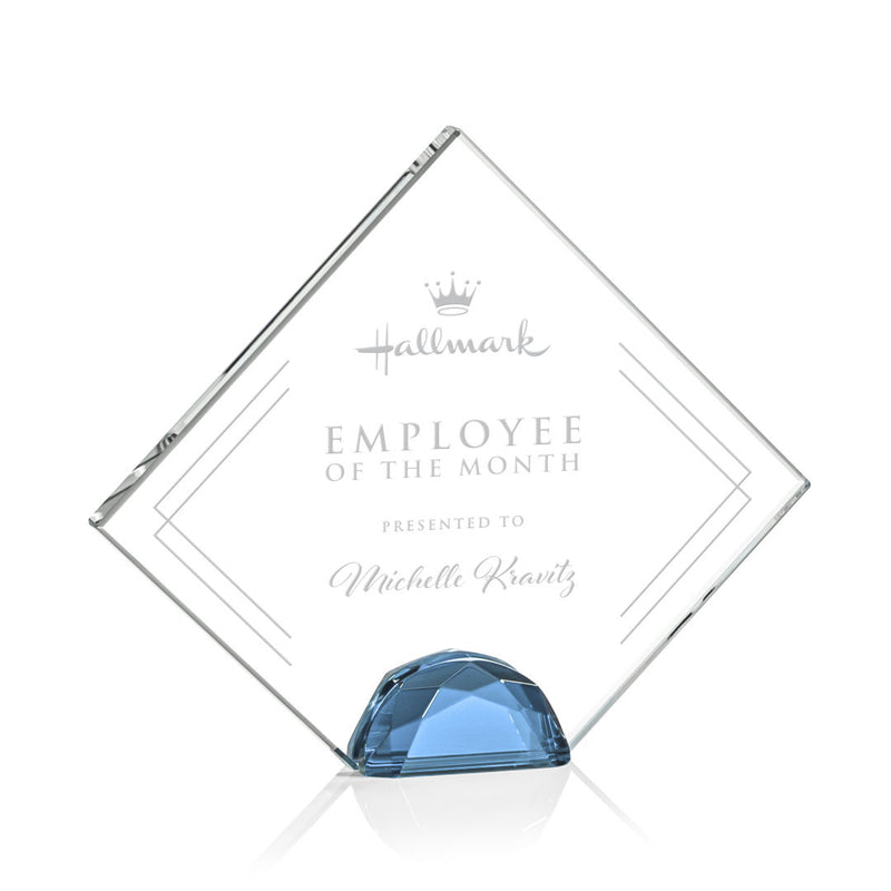 Crystal Deerfield Award - Sky Blue