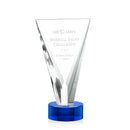 Mustico Optical Crystal Award Blue Base