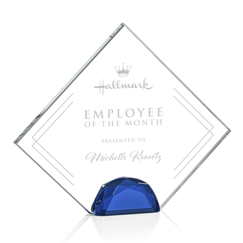 Crystal Deerfield Award - Blue