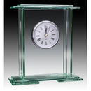 Glass Jade Layered Clock