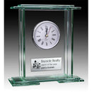 Glass Jade Layered Clock