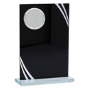 Black Reflection Glass Plaque