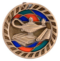 Stained Glass Lamp of Knowledge Medal