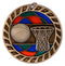 Stained Glass Basketball Medal