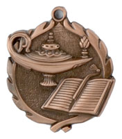 Sculptured Lamp of Knowledge Medal