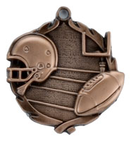 Sculptured Football Medal