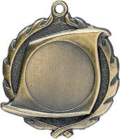Sculptured Scroll Insert Holder Medal