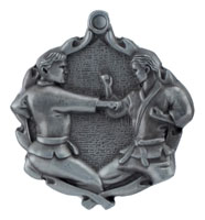 Sculptured Karate Medal