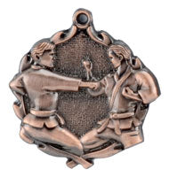 Sculptured Karate Medal