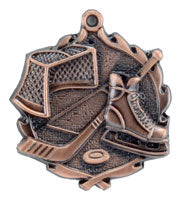 Sculptured Hockey Medal