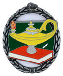 Negative Space Lamp of Knowledge Medal