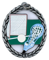 Negative Space Lacrosse Medal