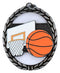 Negative Space Basketball Medal