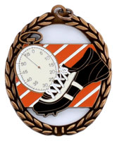 Negative Space Track Medal